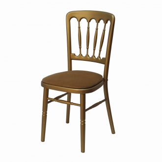 Gouden franse stoel met goude zitting