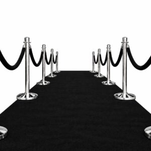 Zwarte loper 1 m breed | Huur prijs per meter
