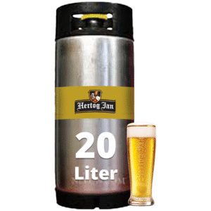 Biervat 20 liter Hertog Jan ( 80 glazen )